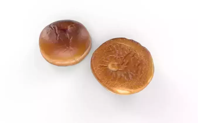 Hamburger Bun M03 Low-poly 3D model 4