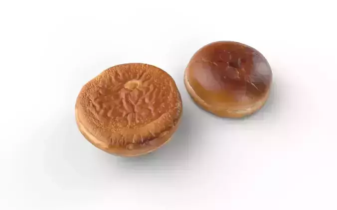 Hamburger Bun M03 Low-poly 3D model 5