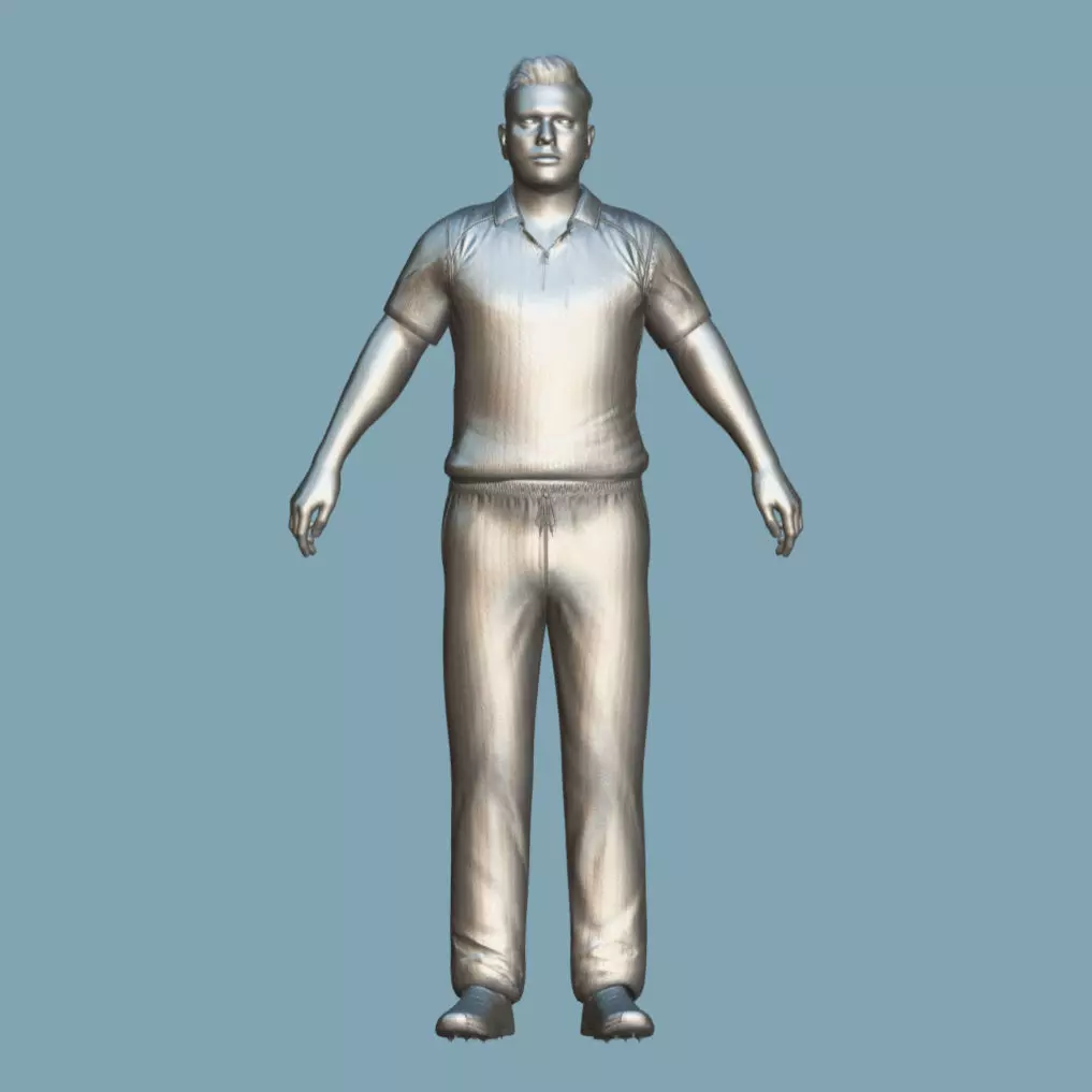 A-Pose Rigged Rohit Sharma 2025 3D model_3