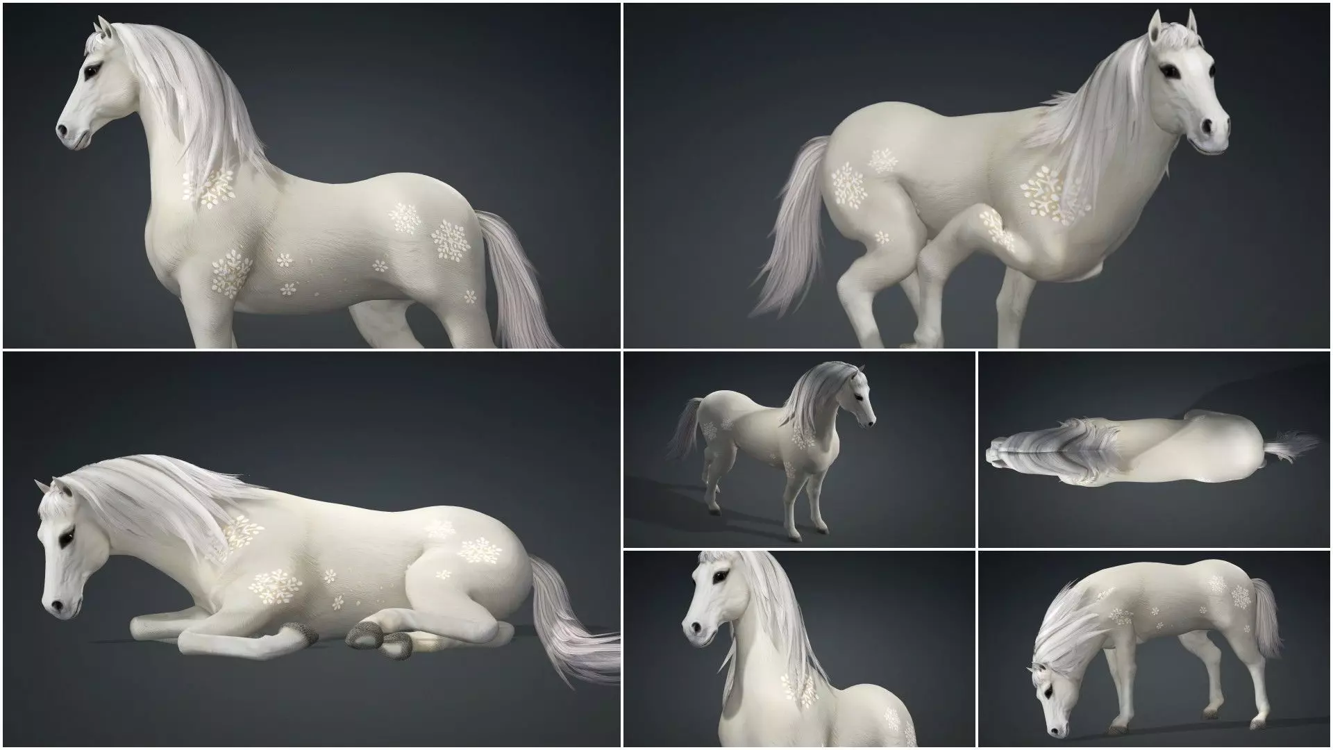 Pack-10 Horse 3D model_28