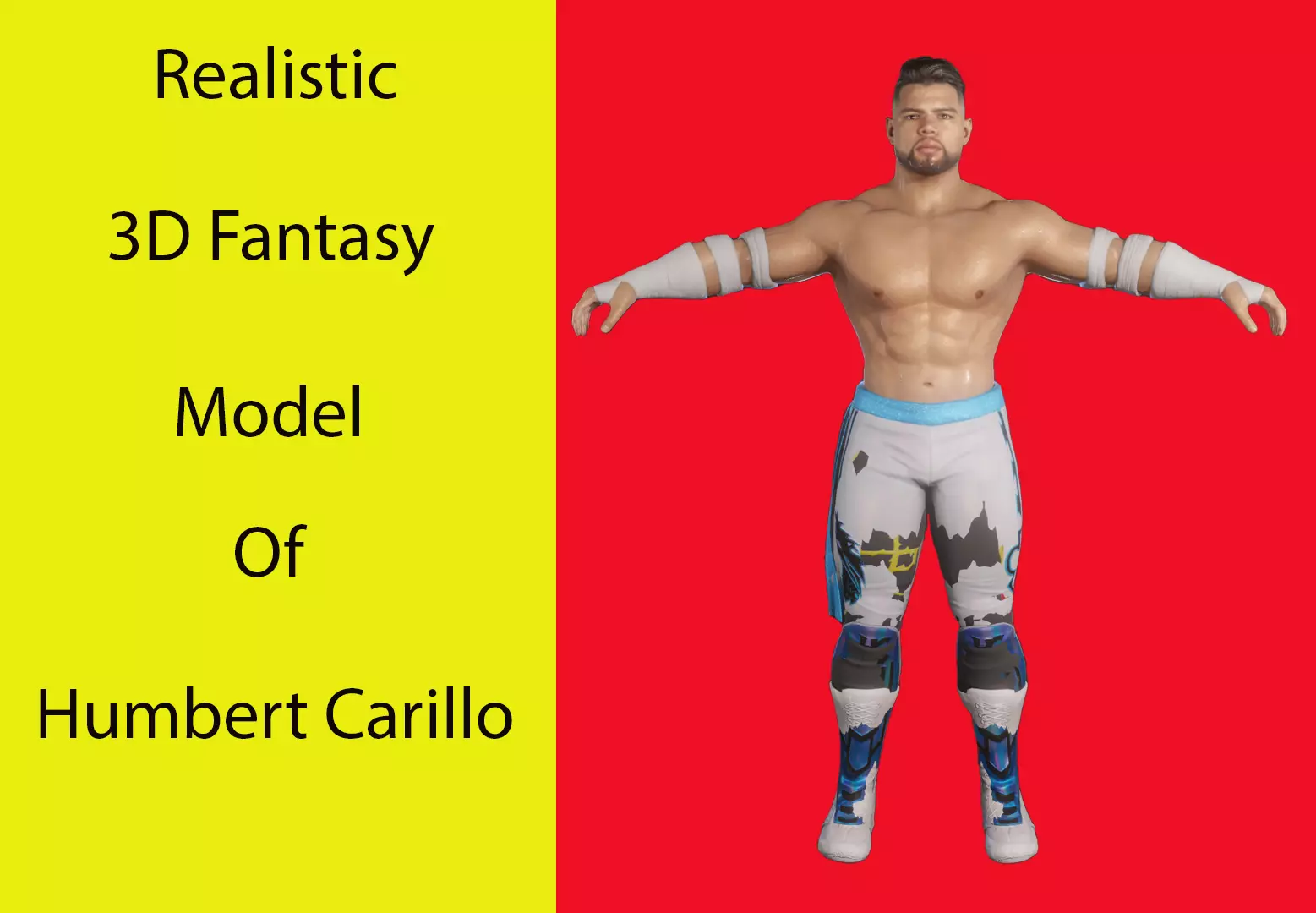 Humberto Carrillo Parody Low-poly 3D model