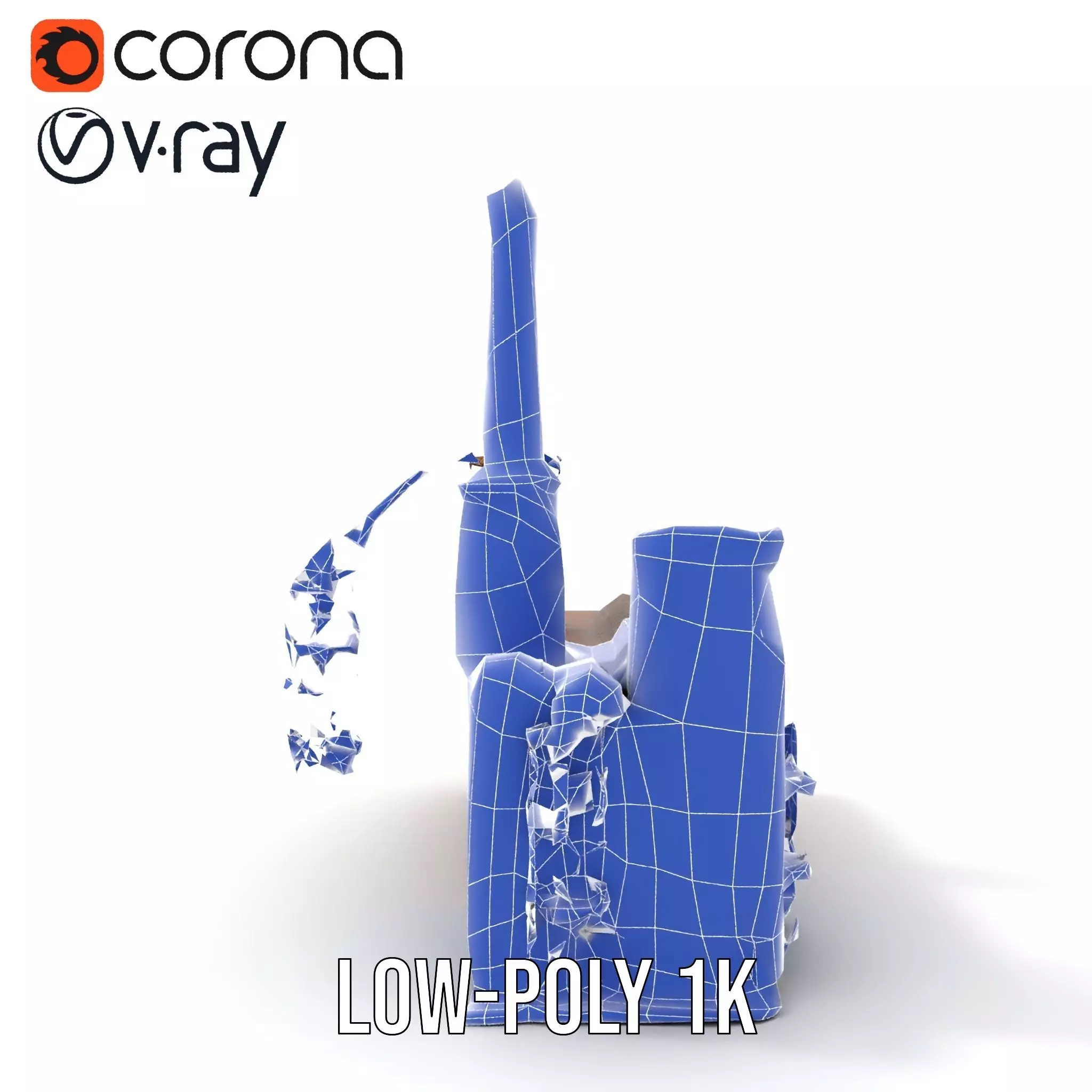 Historic Brick Factory model pack Low-poly 3D model_28