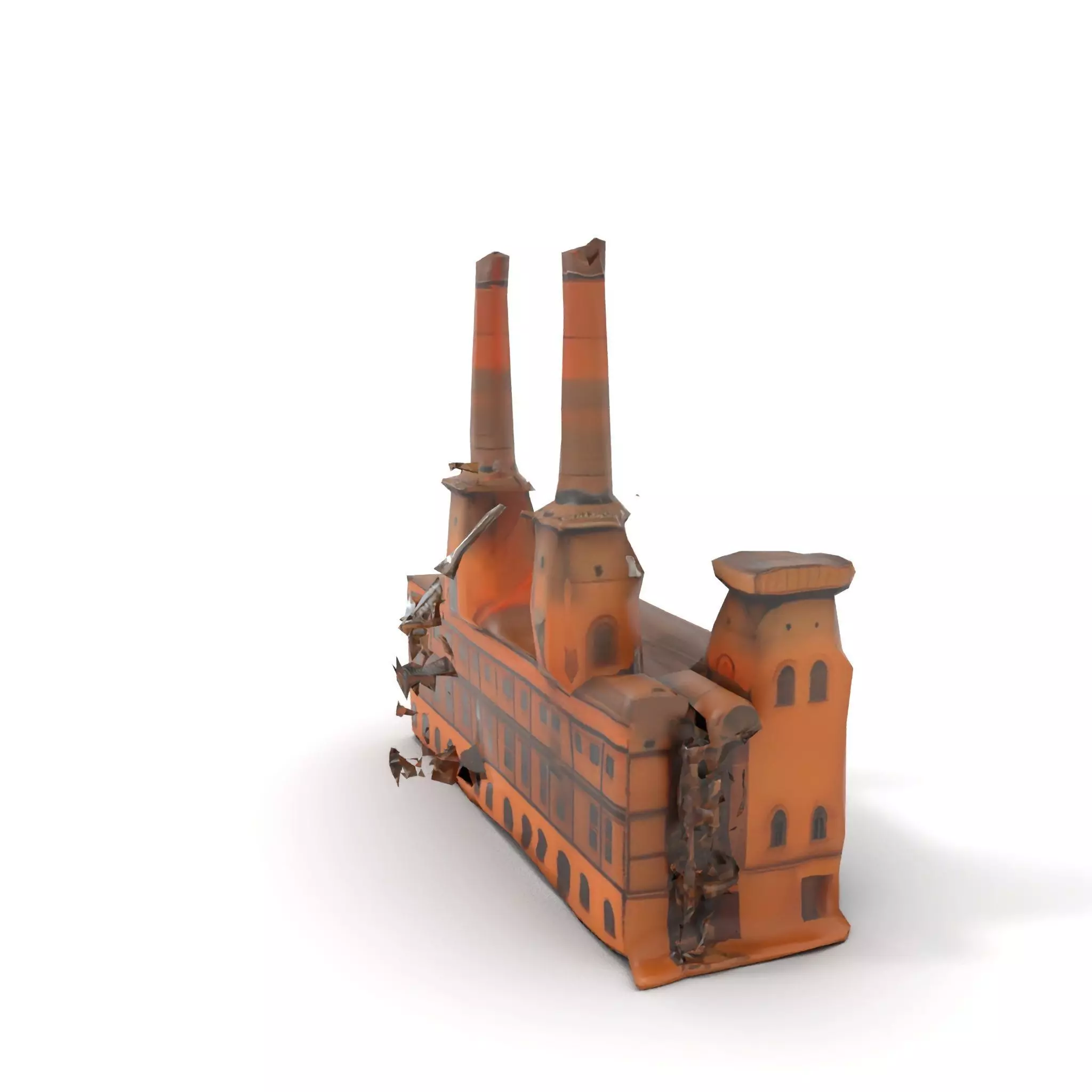 Historic Brick Factory model pack Low-poly 3D model_10
