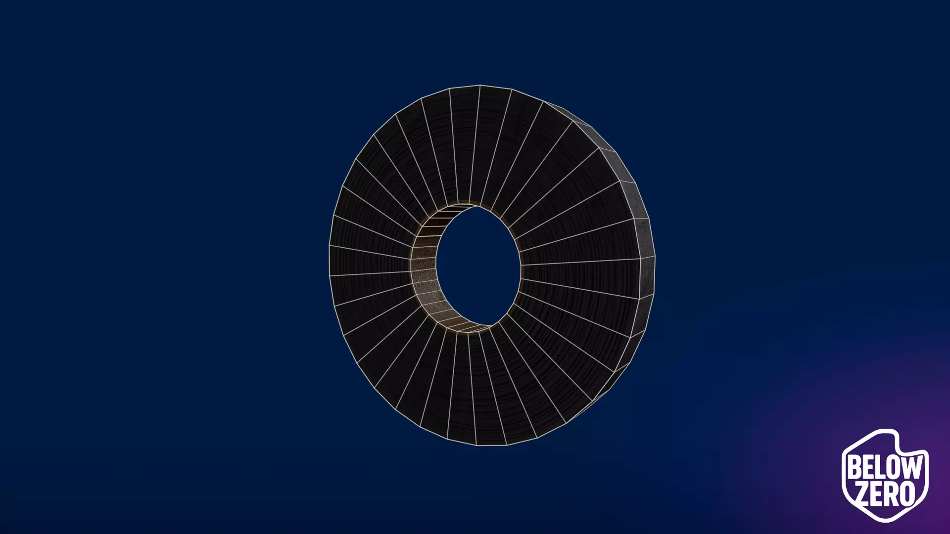 Soviet Cloth Tape Roll Low-poly 3D model_3