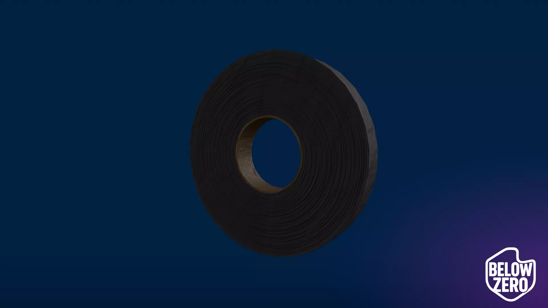 Soviet Cloth Tape Roll Low-poly 3D model_1