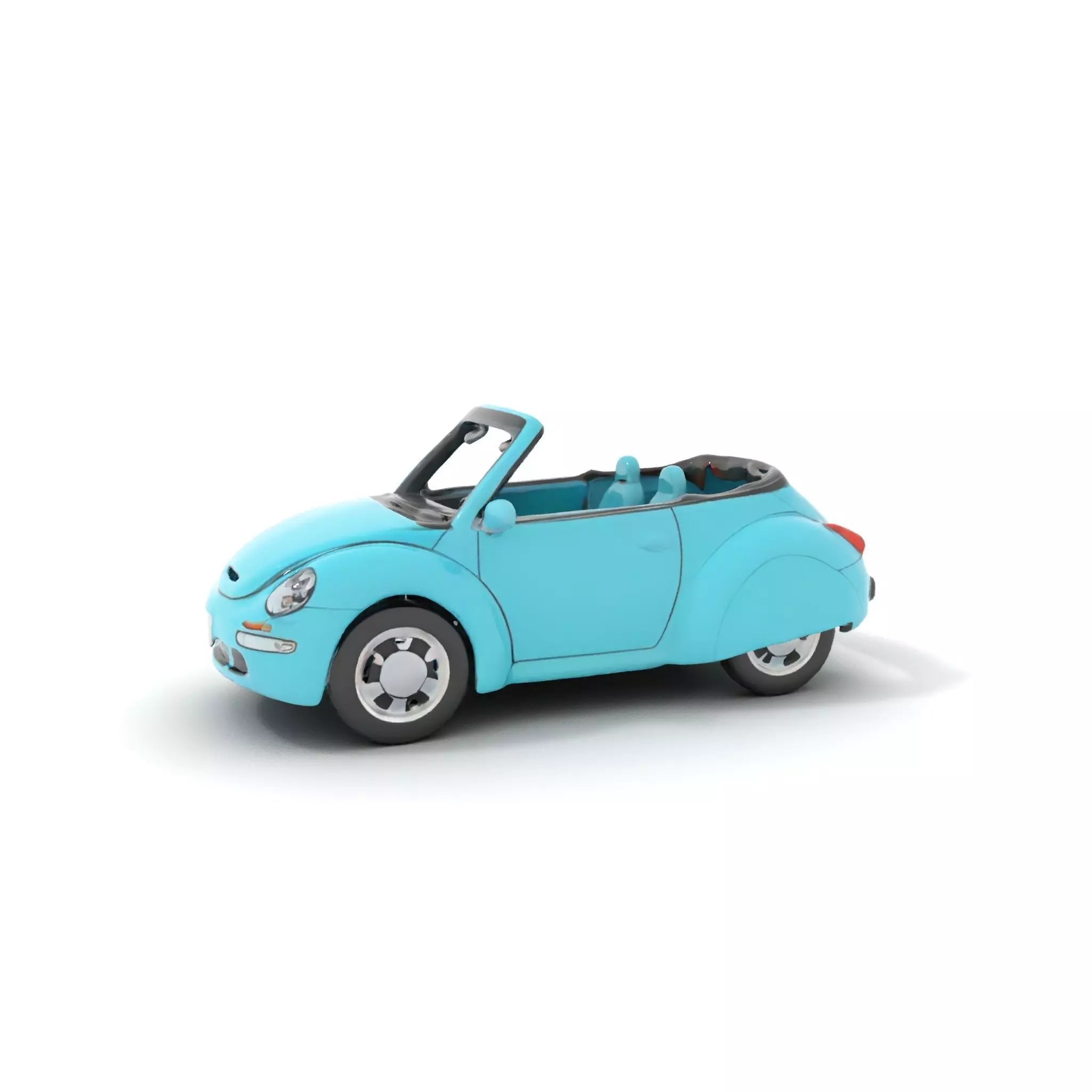 Aqua Beetle Convertible model pack Low-poly 3D model_0