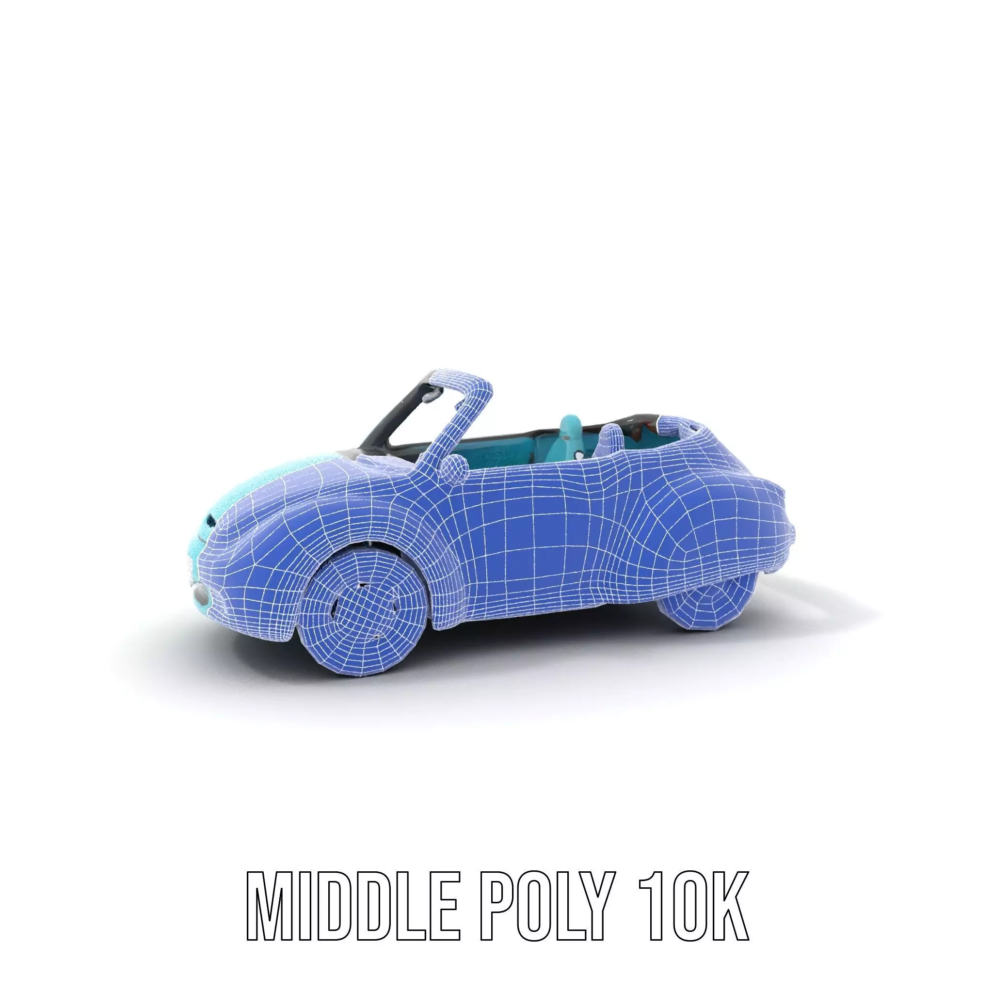 Aqua Beetle Convertible model pack Low-poly 3D model_27