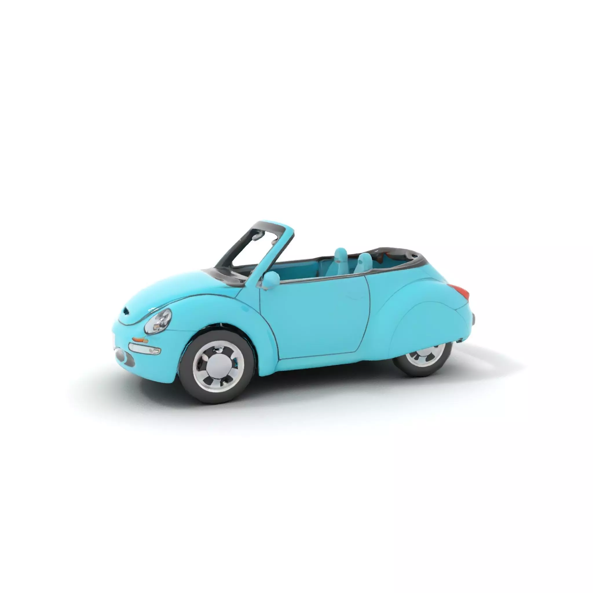 Aqua Beetle Convertible model pack Low-poly 3D model_7