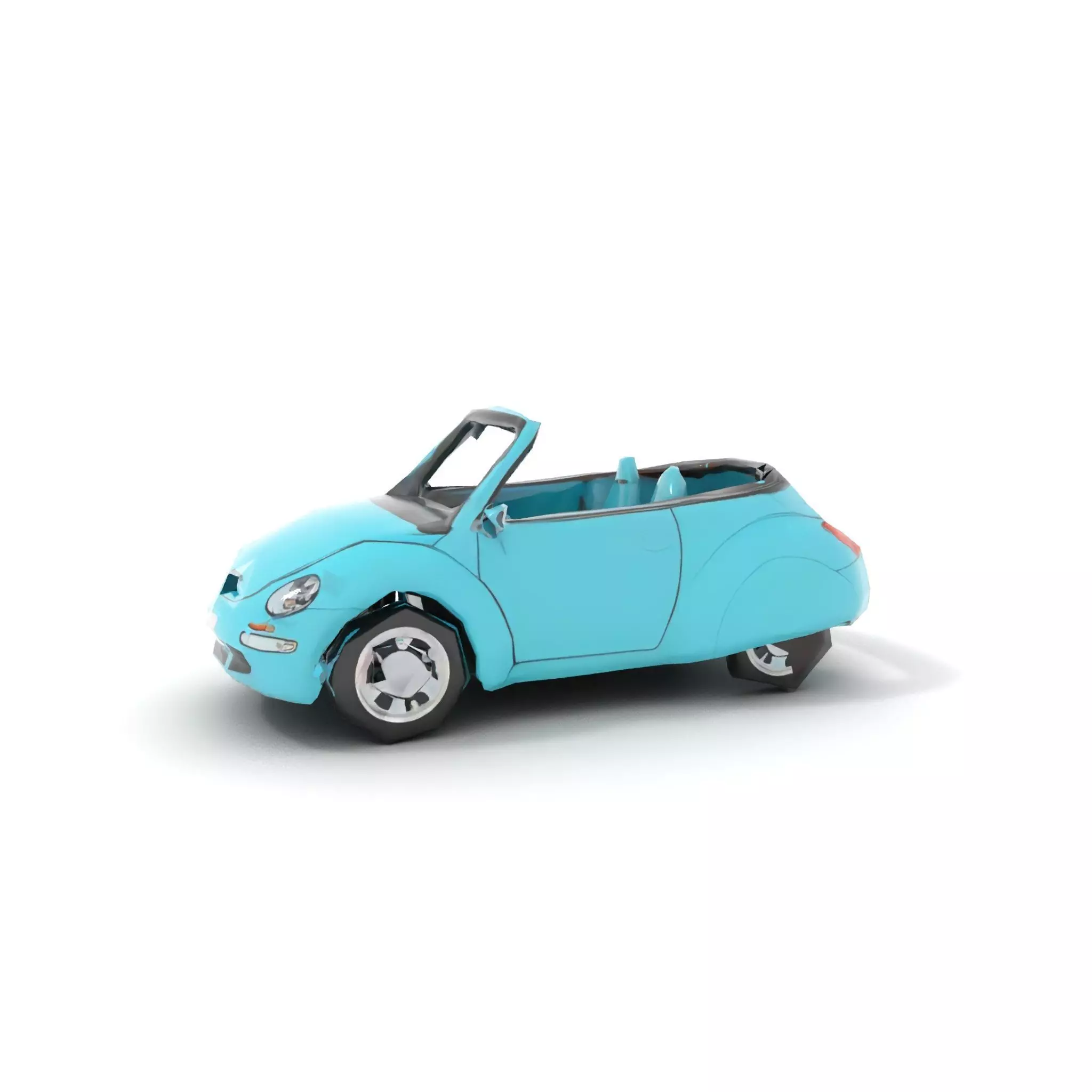Aqua Beetle Convertible model pack Low-poly 3D model_13