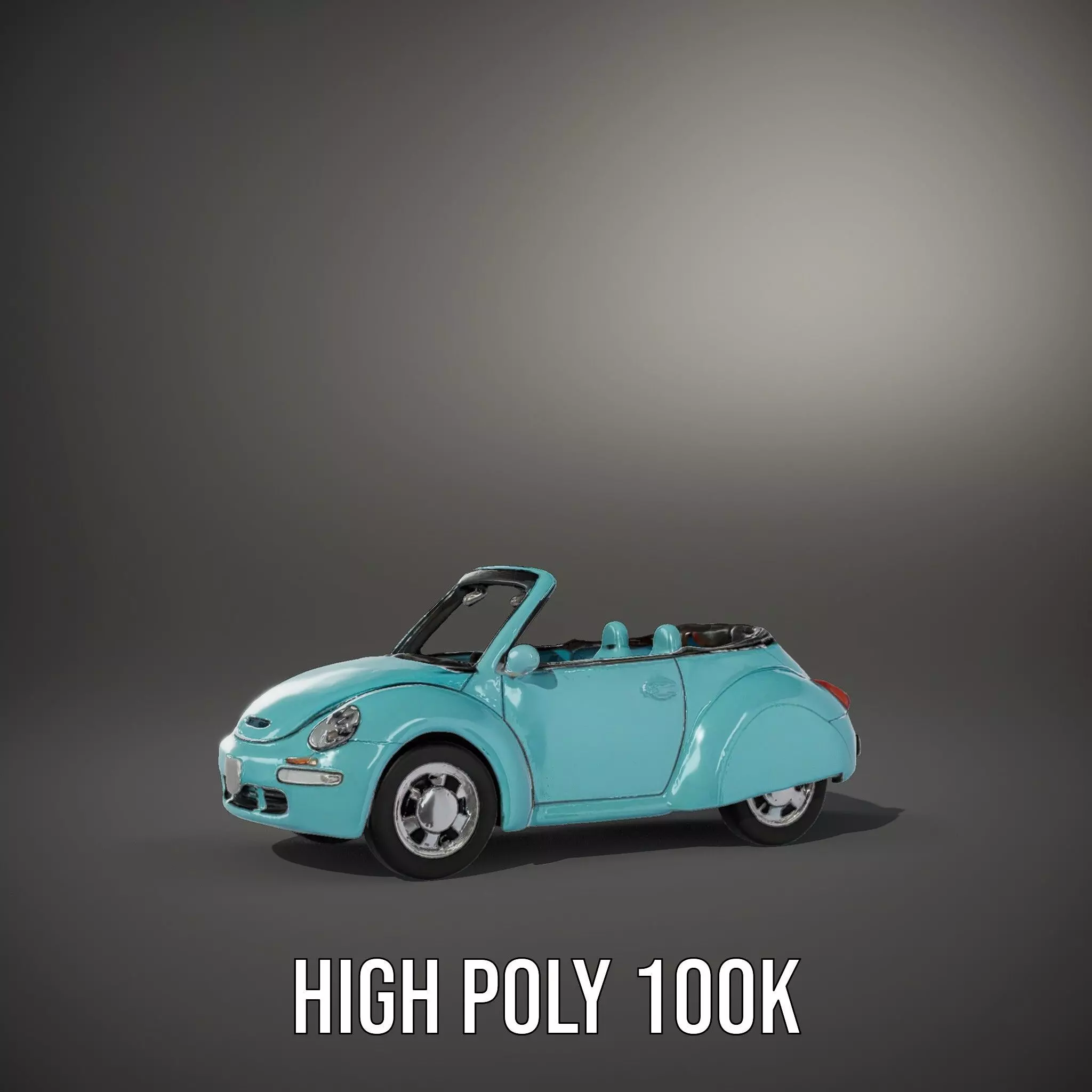 Aqua Beetle Convertible model pack Low-poly 3D model_9