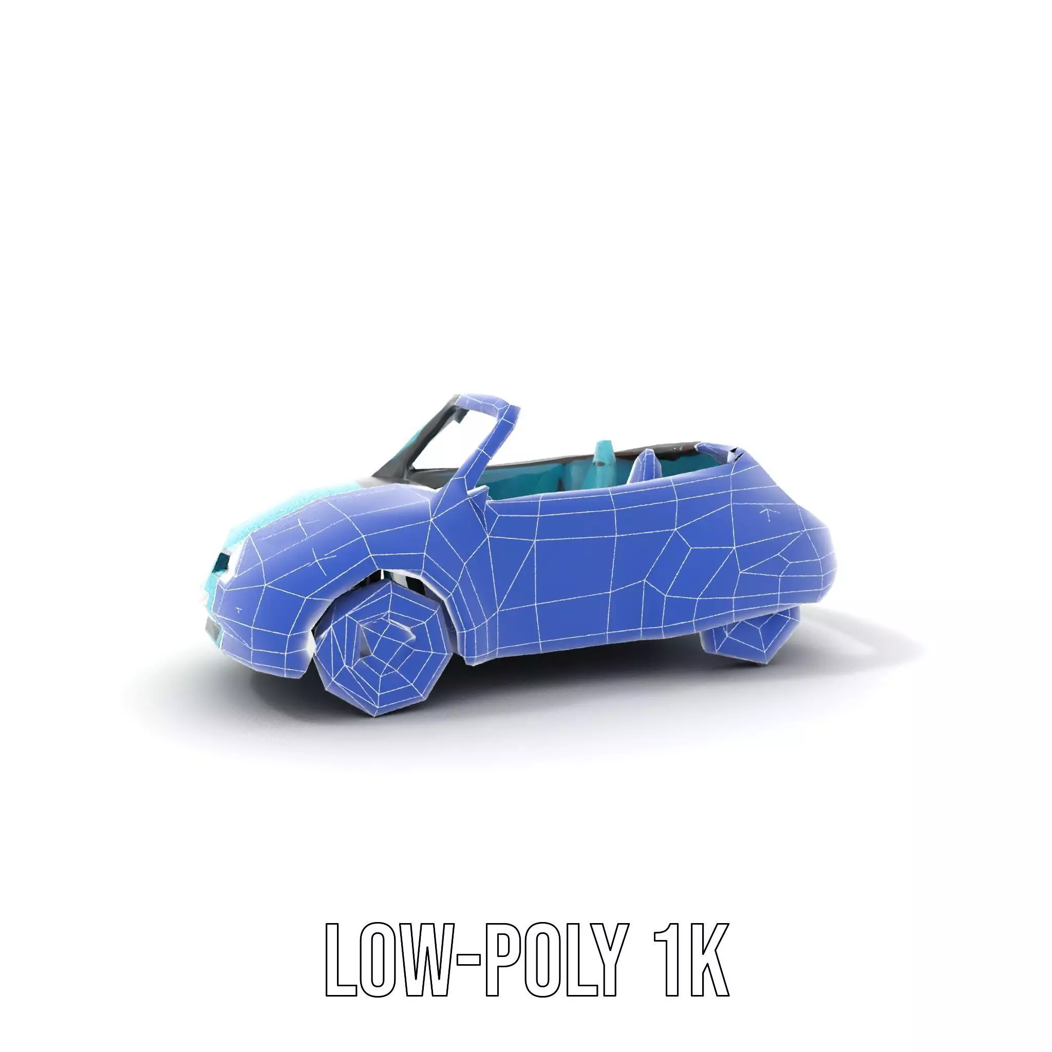 Aqua Beetle Convertible model pack Low-poly 3D model_15