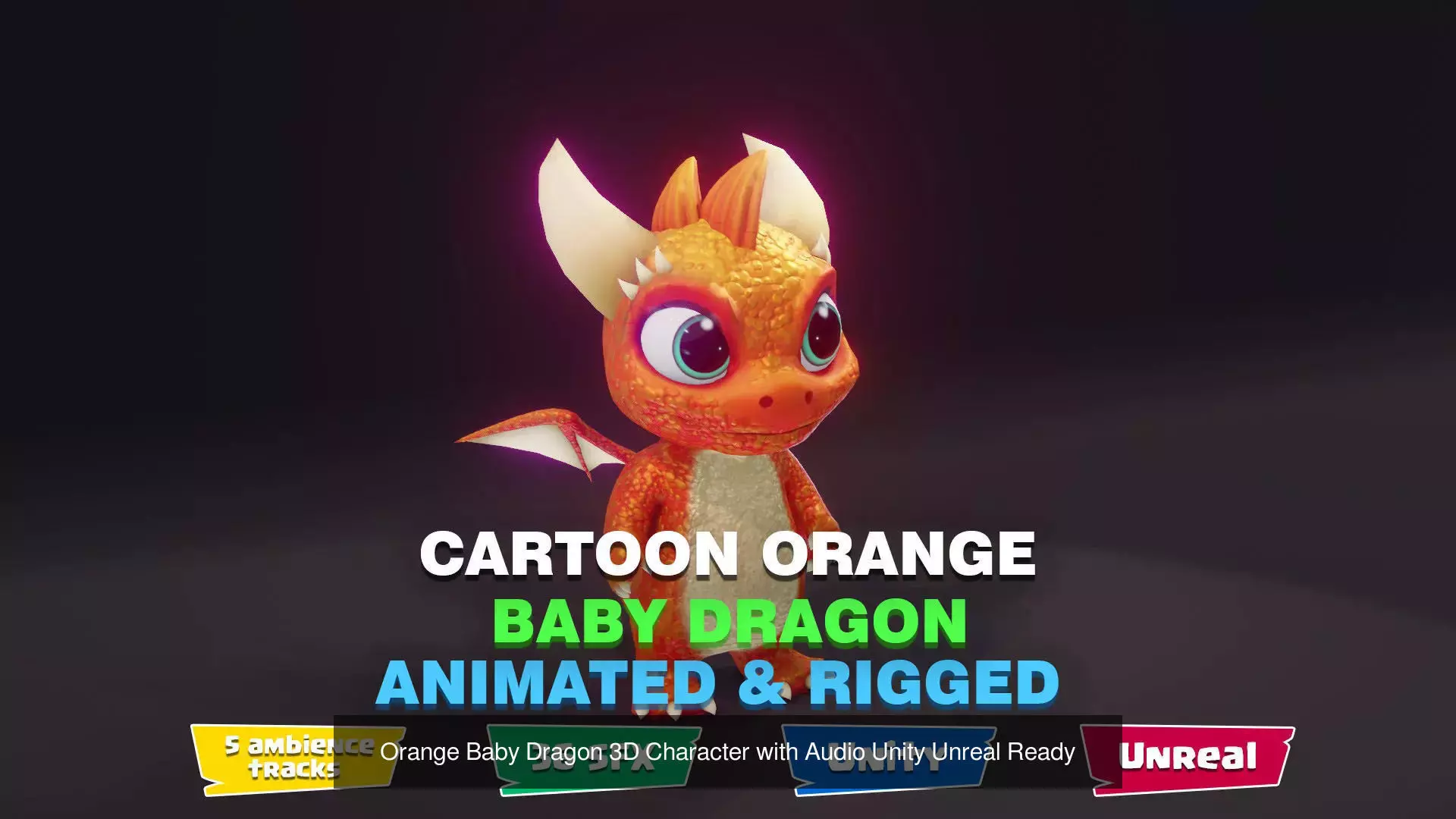 Animated Baby Dragons 3D Model with Audio and SFX 3D Model Collection_57