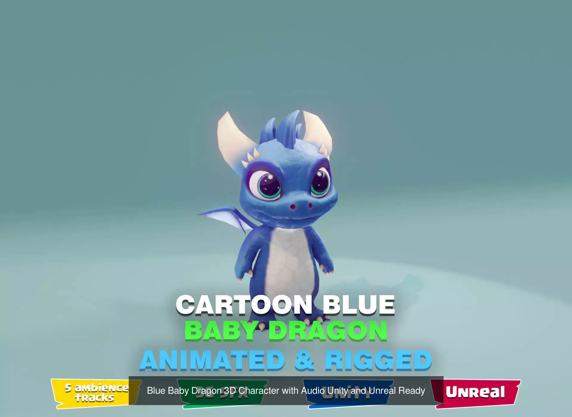 Animated Baby Dragons 3D Model with Audio and SFX 3D Model Collection_52