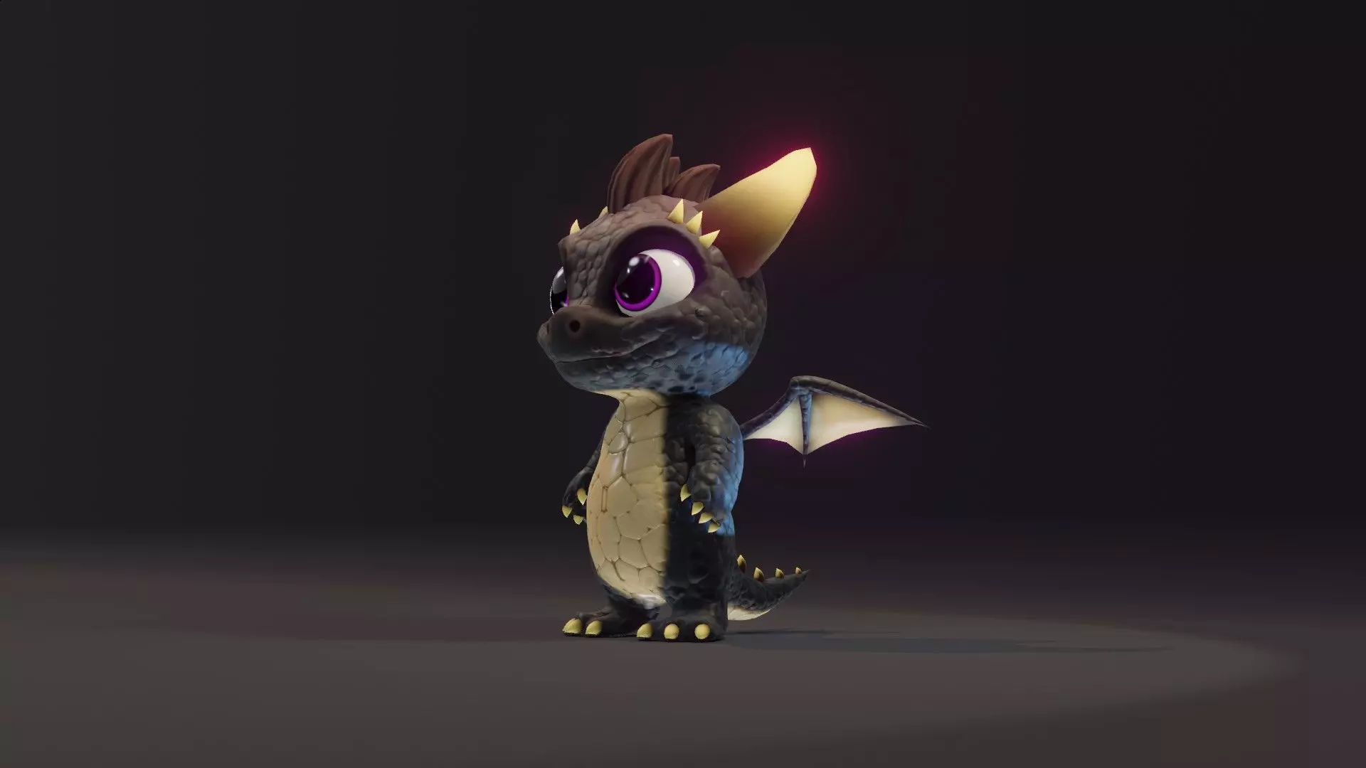 Animated Baby Dragons 3D Model with Audio and SFX 3D Model Collection_63