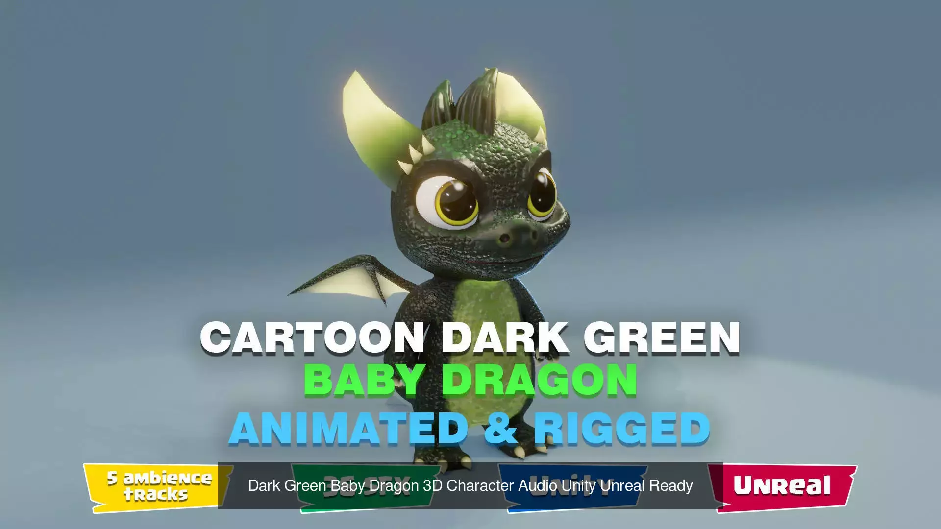 Animated Baby Dragons 3D Model with Audio and SFX 3D Model Collection_58