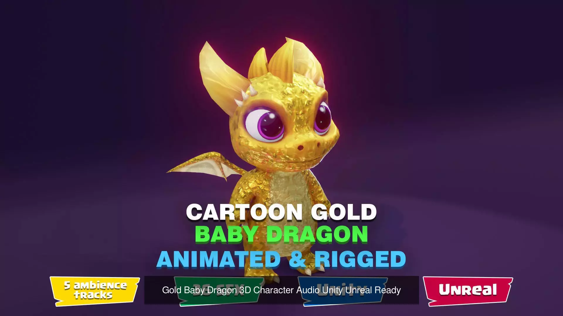 Animated Baby Dragons 3D Model with Audio and SFX 3D Model Collection_59