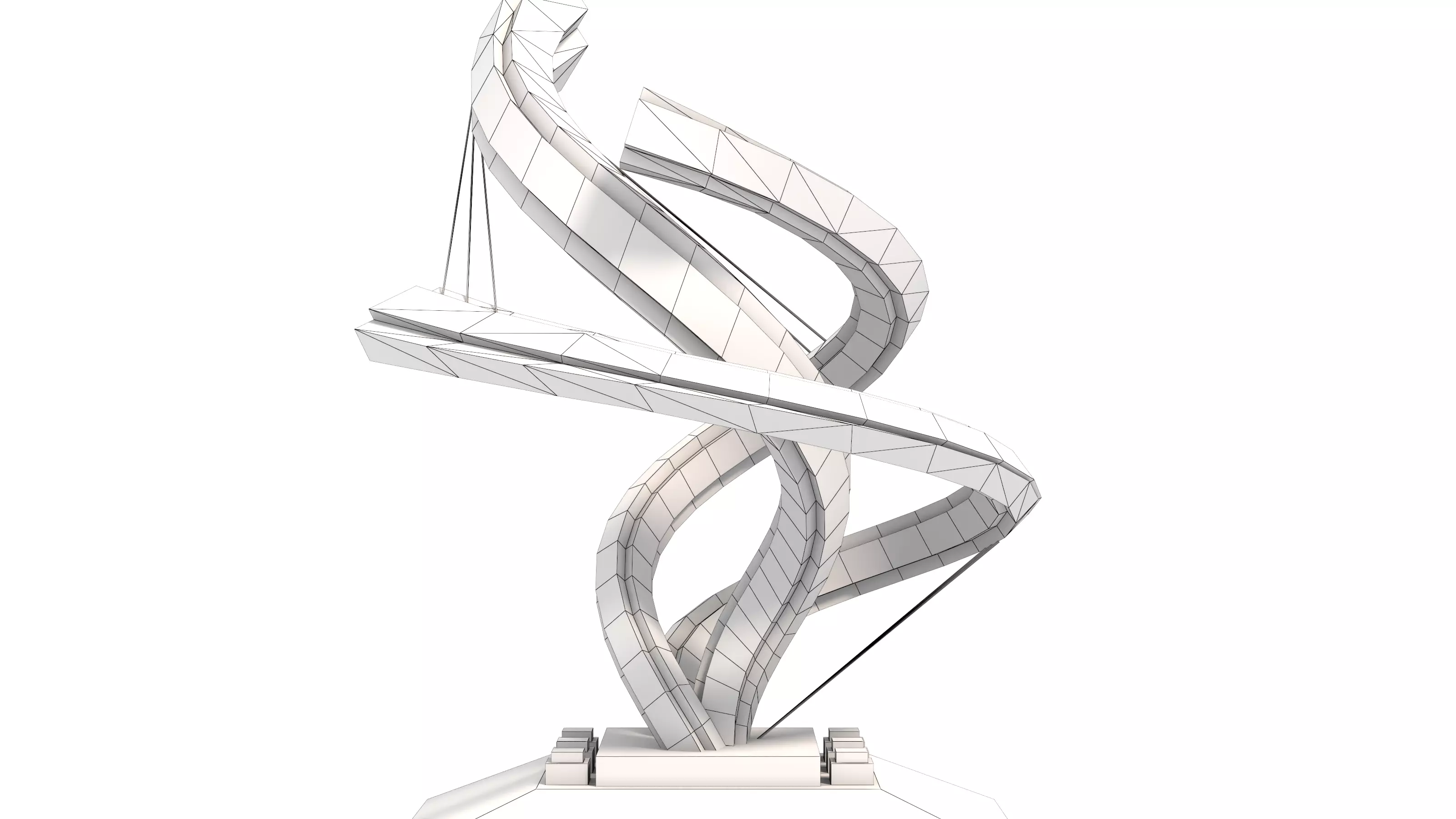 Abstract sculpture 3D model_13