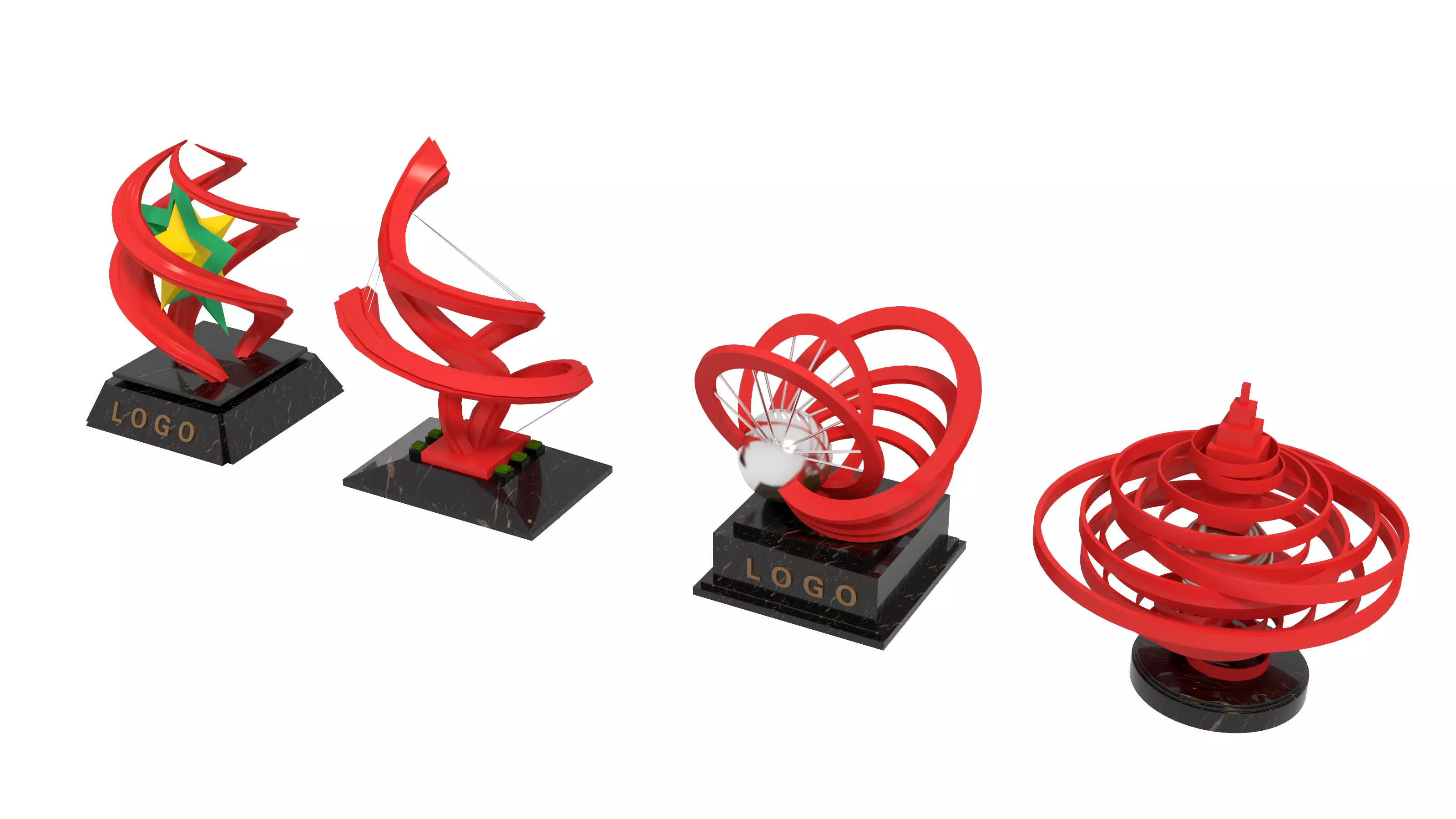 Abstract sculpture 3D model_3