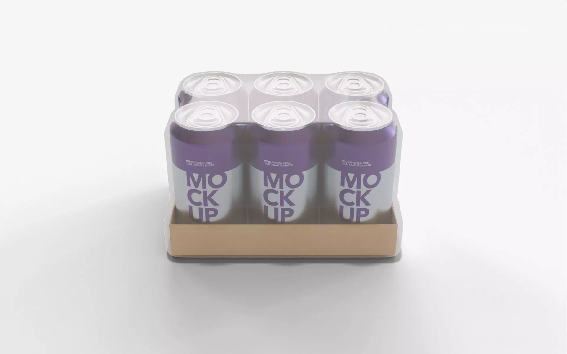 Grape Soda Can Pack of 6 3D model_3
