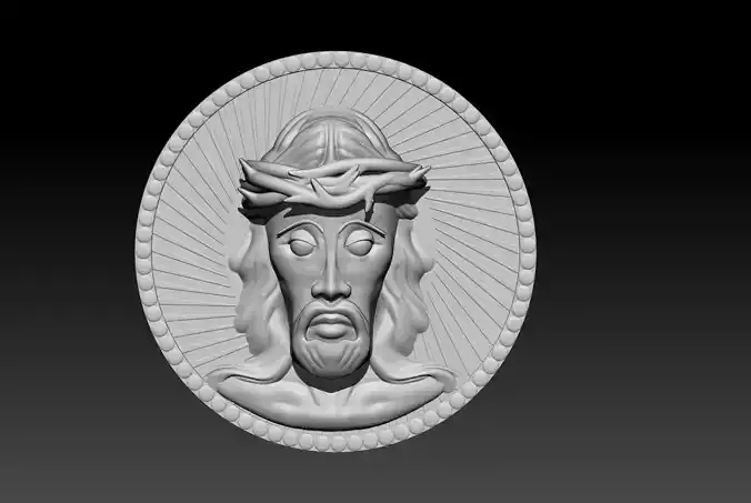 Jesus Coin 3D Printable Model