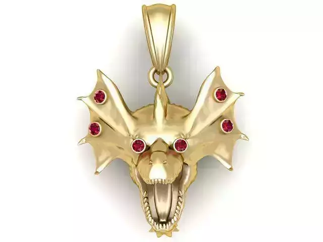 Aurum Draconis Pendant 3D Printable Model