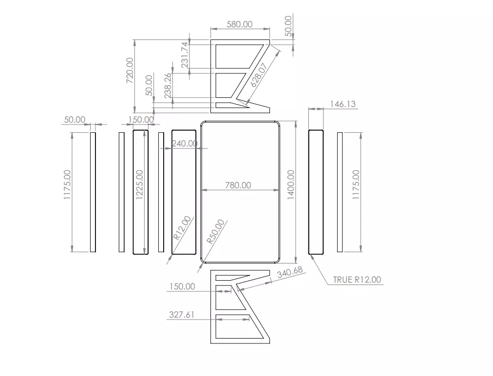 Agronomic Desk DIY project with drawings  3D print model_5