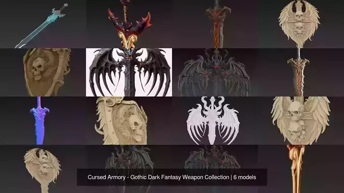 Cursed Armory - Gothic Dark Fantasy Weapon Collection 