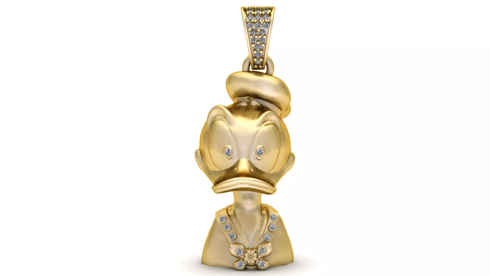 Duck Character Pendant 3D Printable MODEL 3D print model