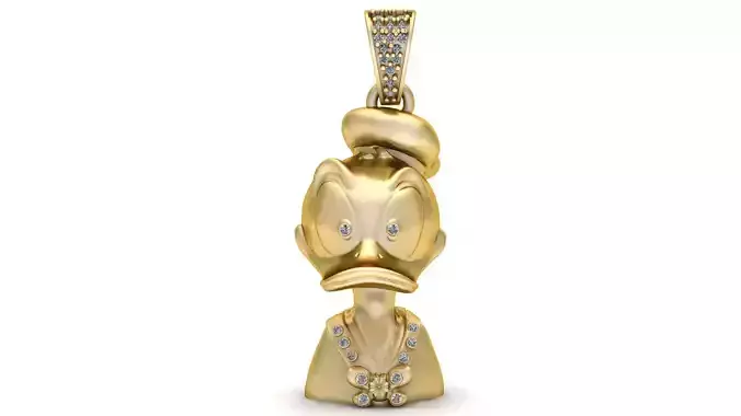  Duck Character Pendant 3D Printable MODEL 