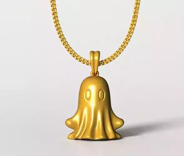 Ghost pendant charms - one inch pendant 3D print model Ghost pendant charms - one inch pendant 3D print model