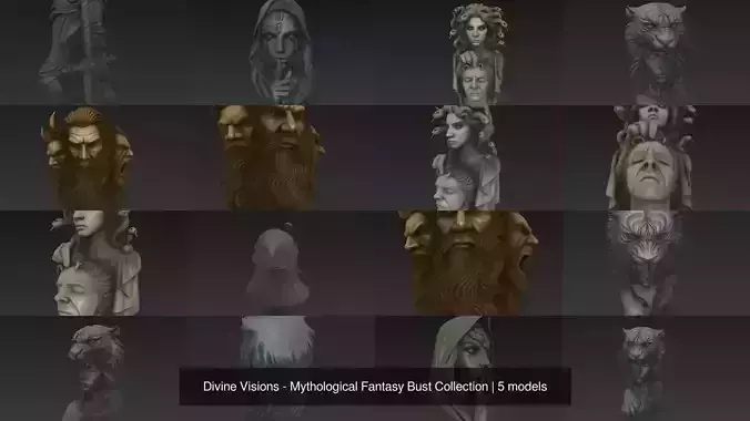 Divine Visions - Mythological Fantasy Bust Collection 