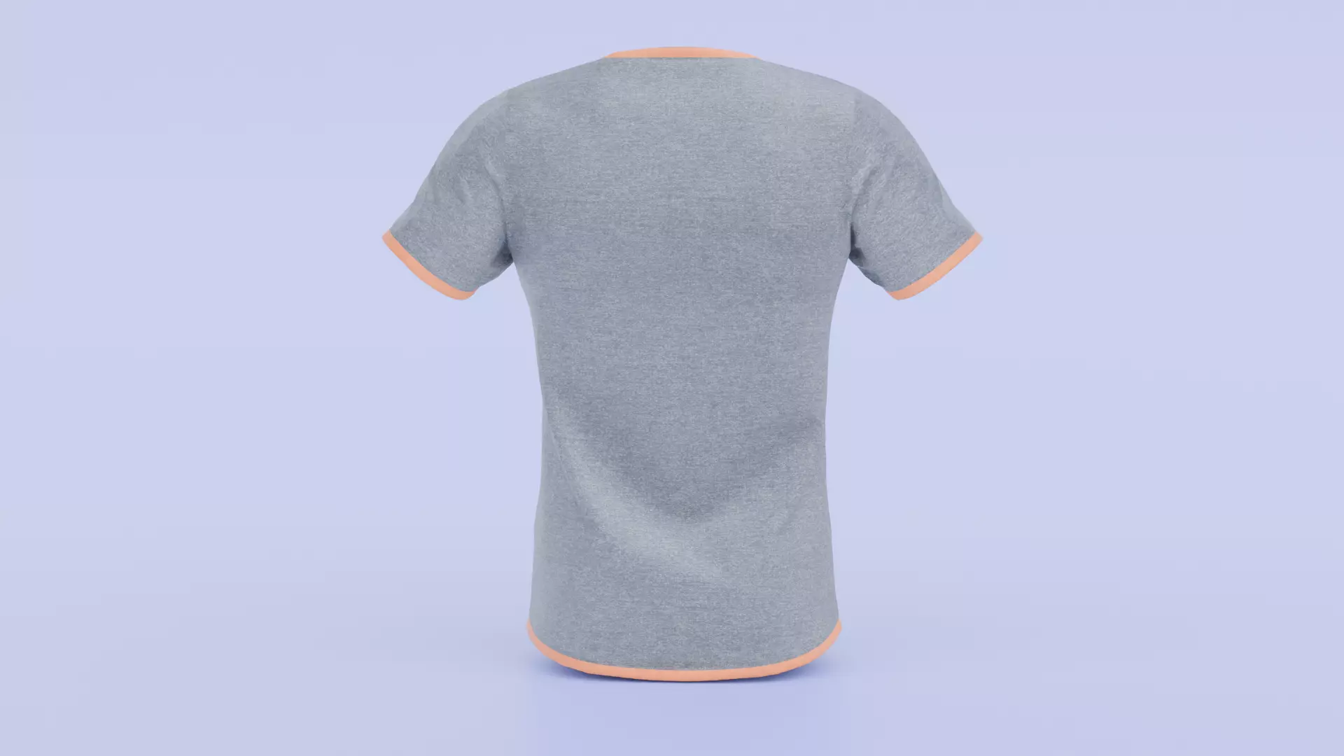Realistic Grey T-Shirt 3D Model 3D model_1
