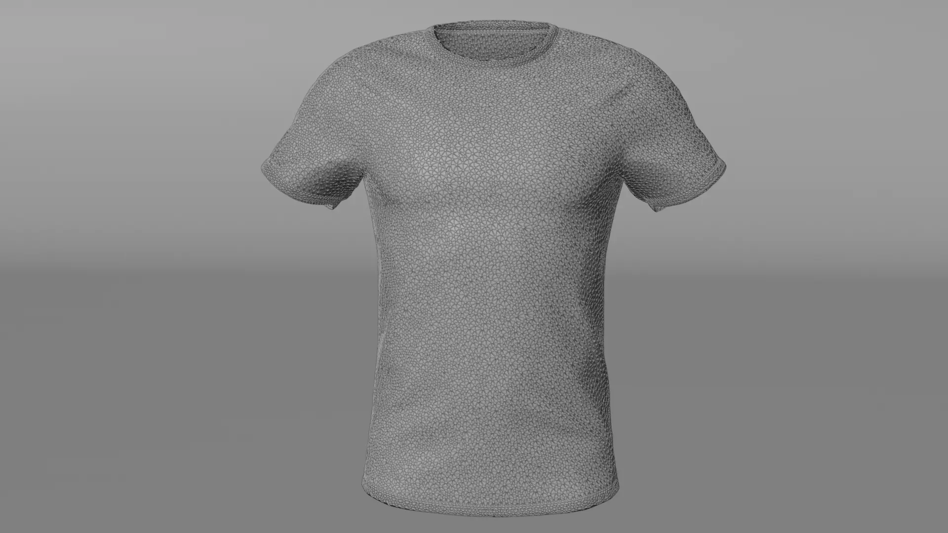 Realistic Grey T-Shirt 3D Model 3D model_5