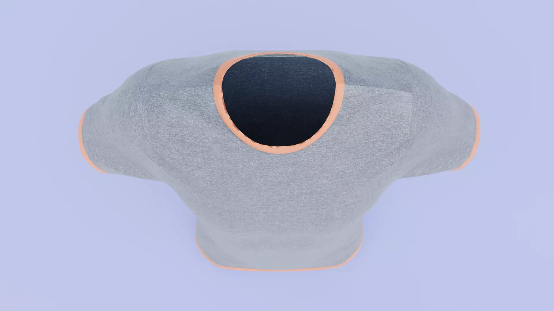 Realistic Grey T-Shirt 3D Model 3D model_2