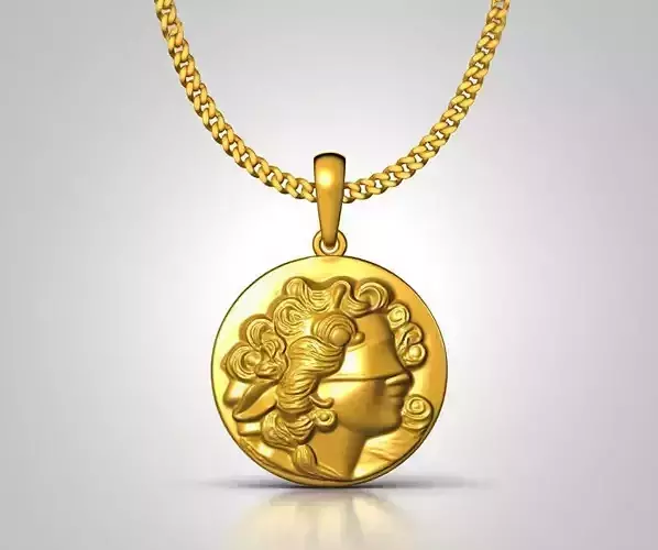 Blind Lady pendant charms - one inch pendants