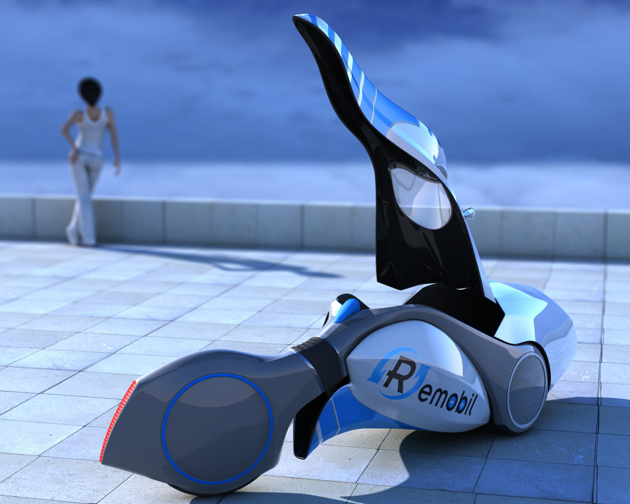 Remobil Velomobile Free 3D model_1