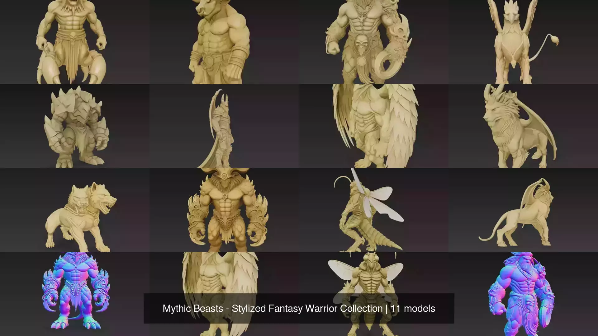 Mythic Beasts - Stylized Fantasy Warrior Collection _0
