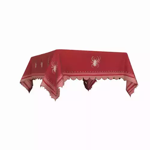 Sinister 3D Haunted Tablecloth featuring Bloodstains 3D model