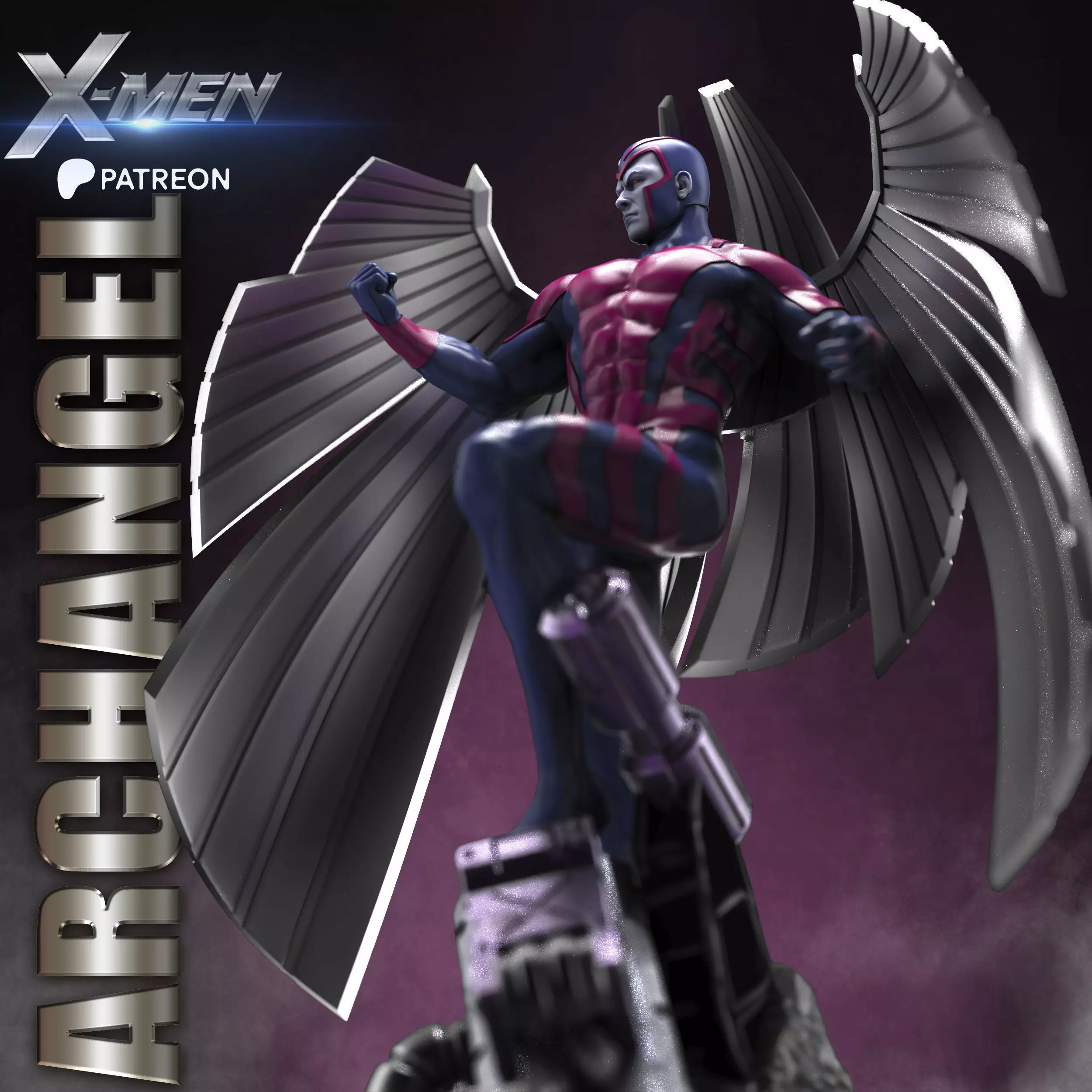ARCHANGEL STL X-MEN PROJECT 3D print model_5