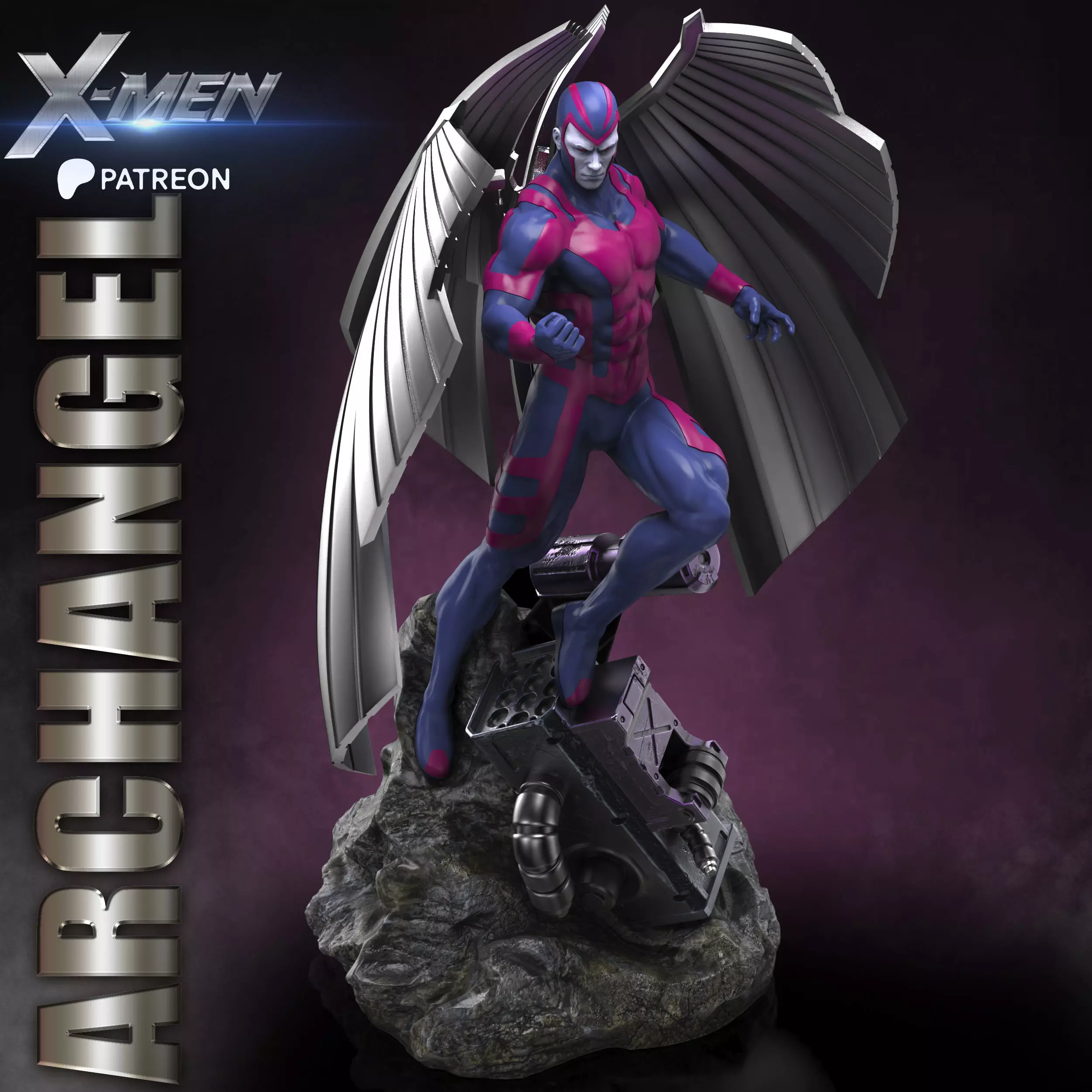 ARCHANGEL STL X-MEN PROJECT 3D print model_7