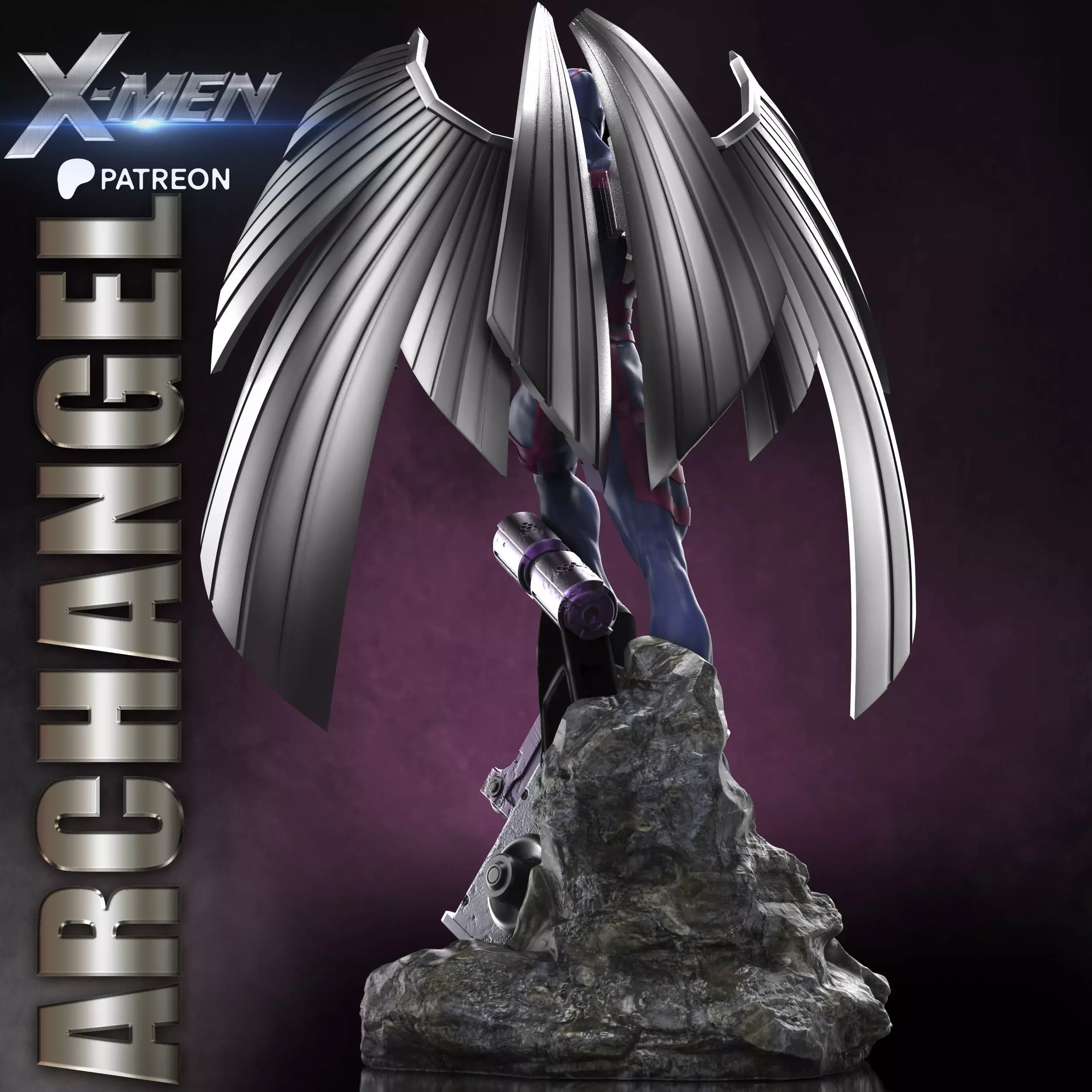 ARCHANGEL STL X-MEN PROJECT 3D print model_4