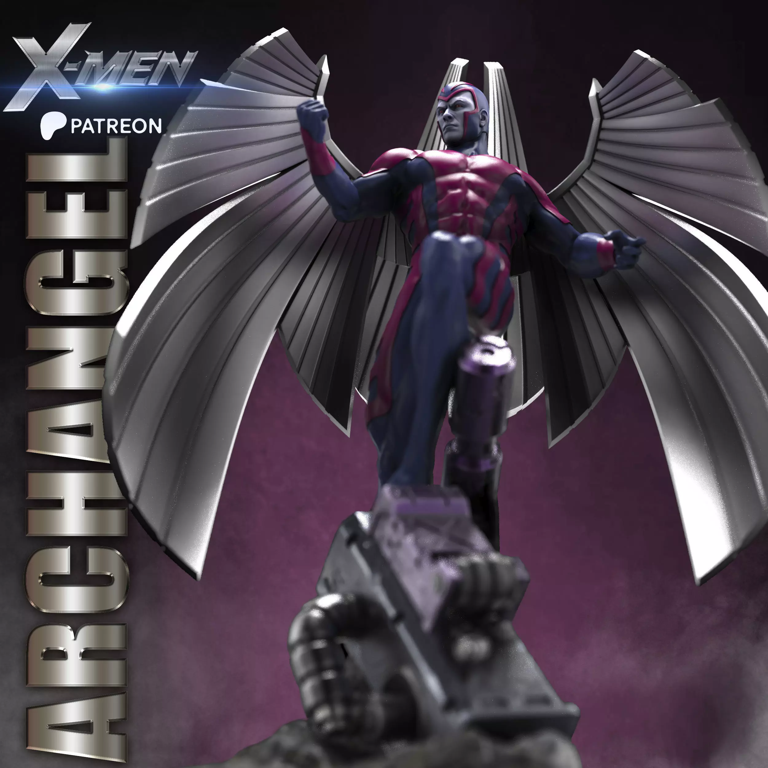 ARCHANGEL STL X-MEN PROJECT 3D print model_6