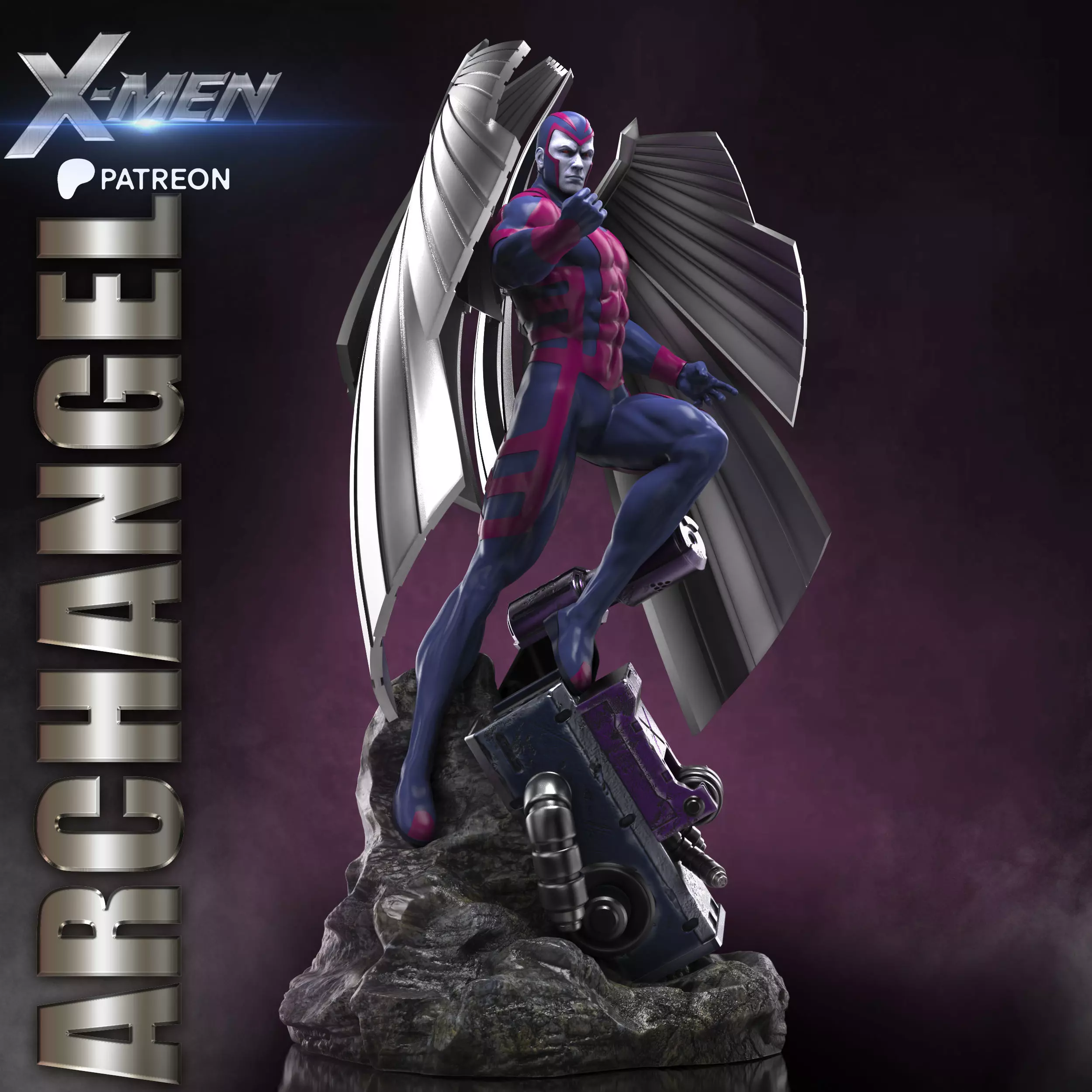 ARCHANGEL STL X-MEN PROJECT 3D print model_3