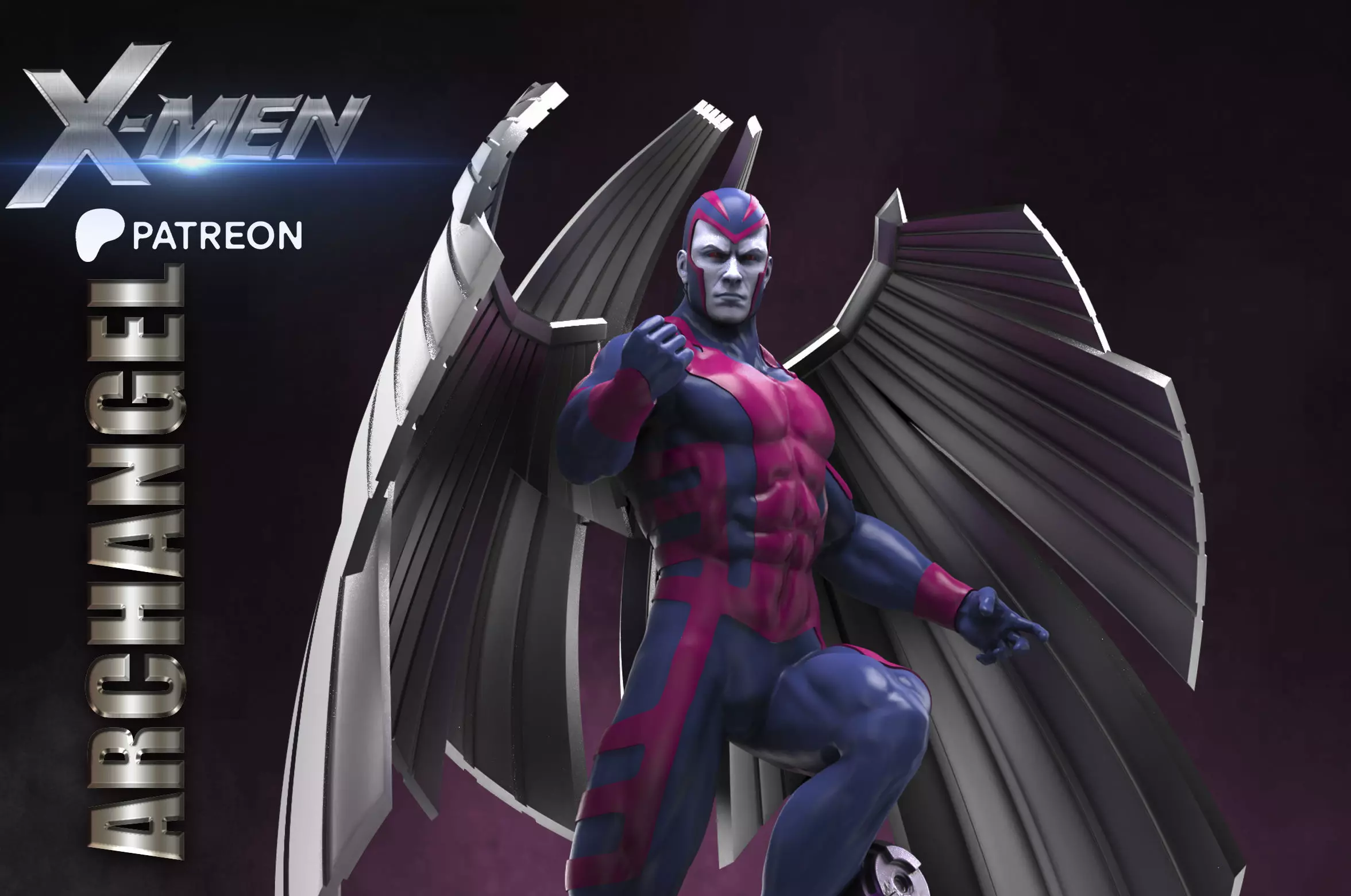 ARCHANGEL STL X-MEN PROJECT 3D print model_0