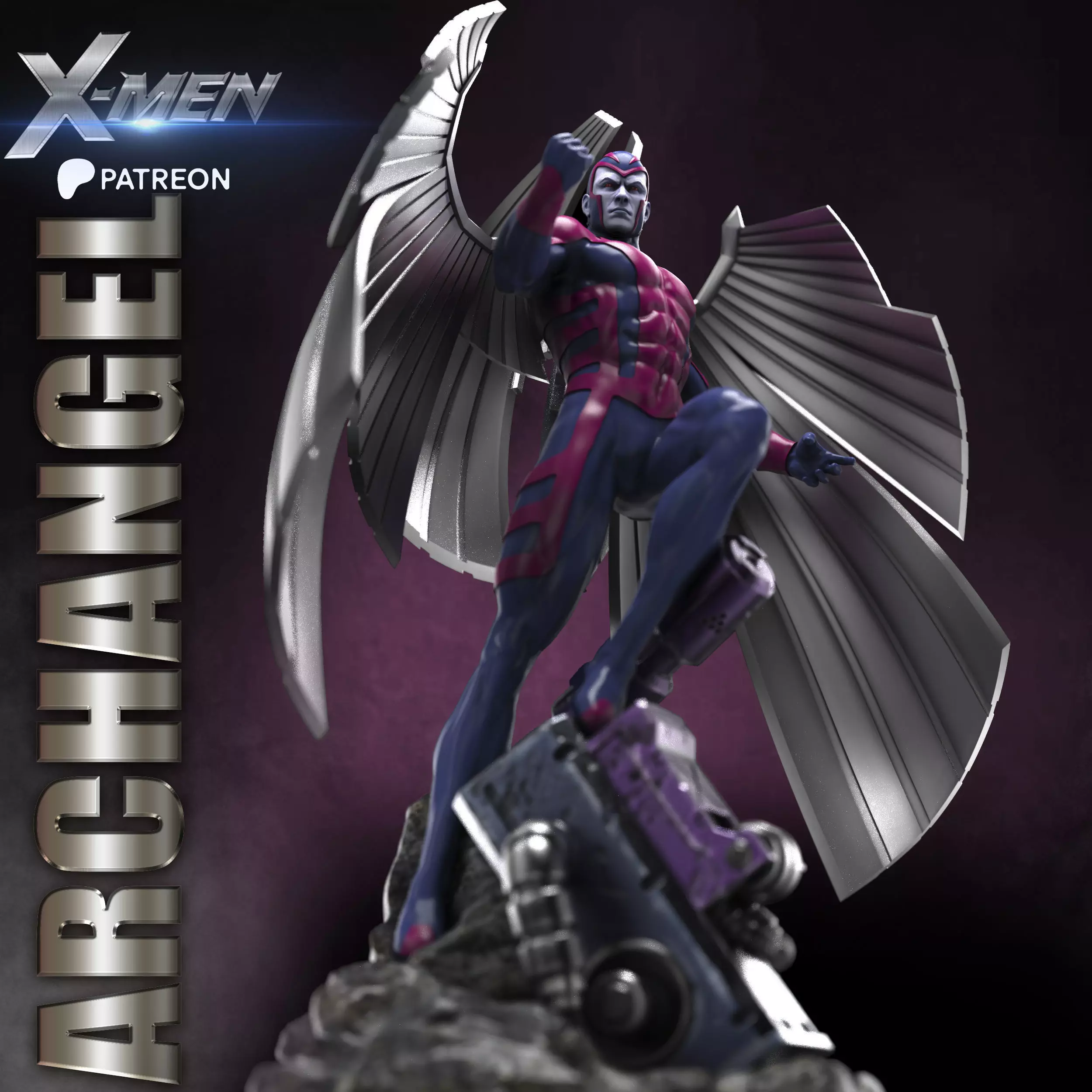 ARCHANGEL STL X-MEN PROJECT 3D print model_2