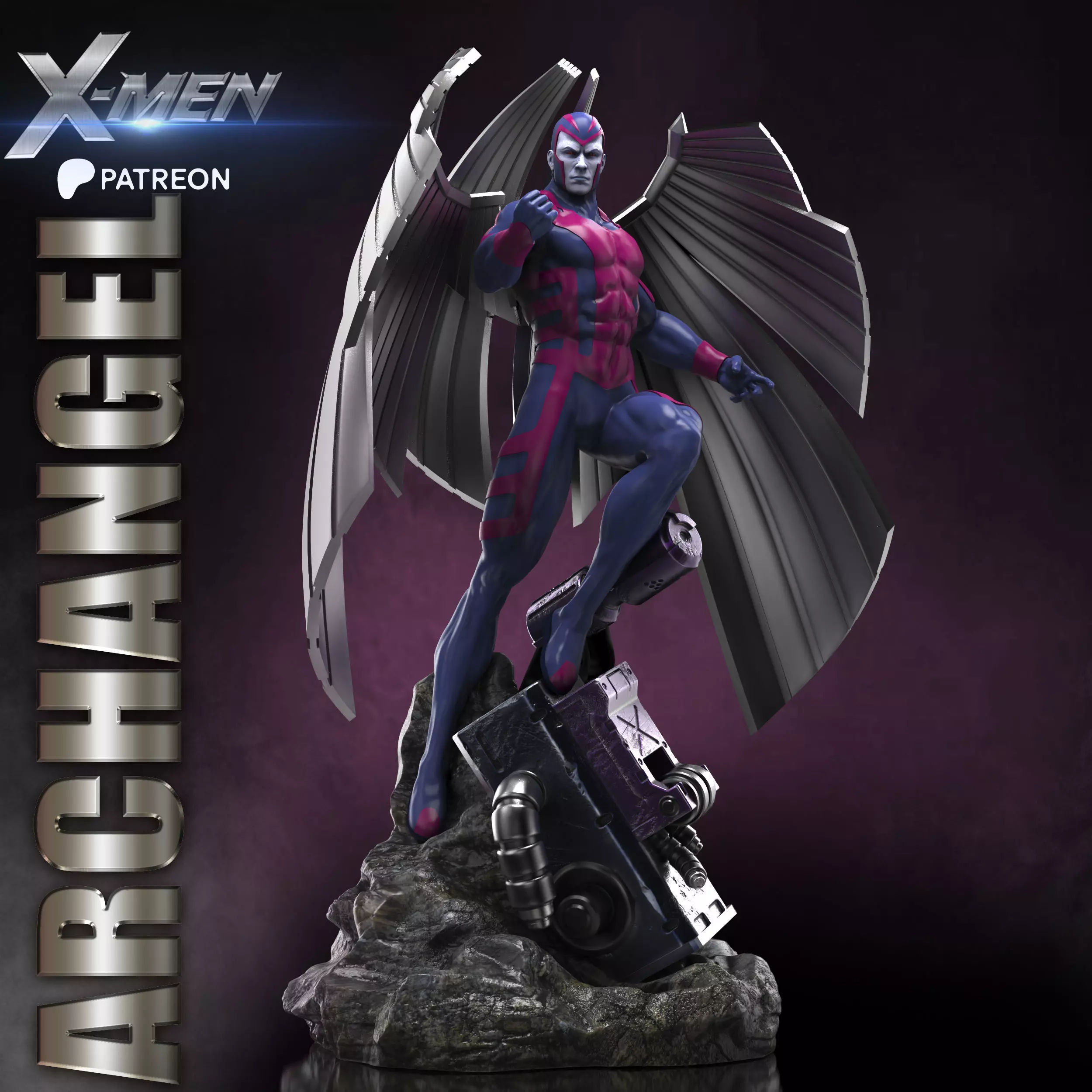 ARCHANGEL STL X-MEN PROJECT 3D print model_1