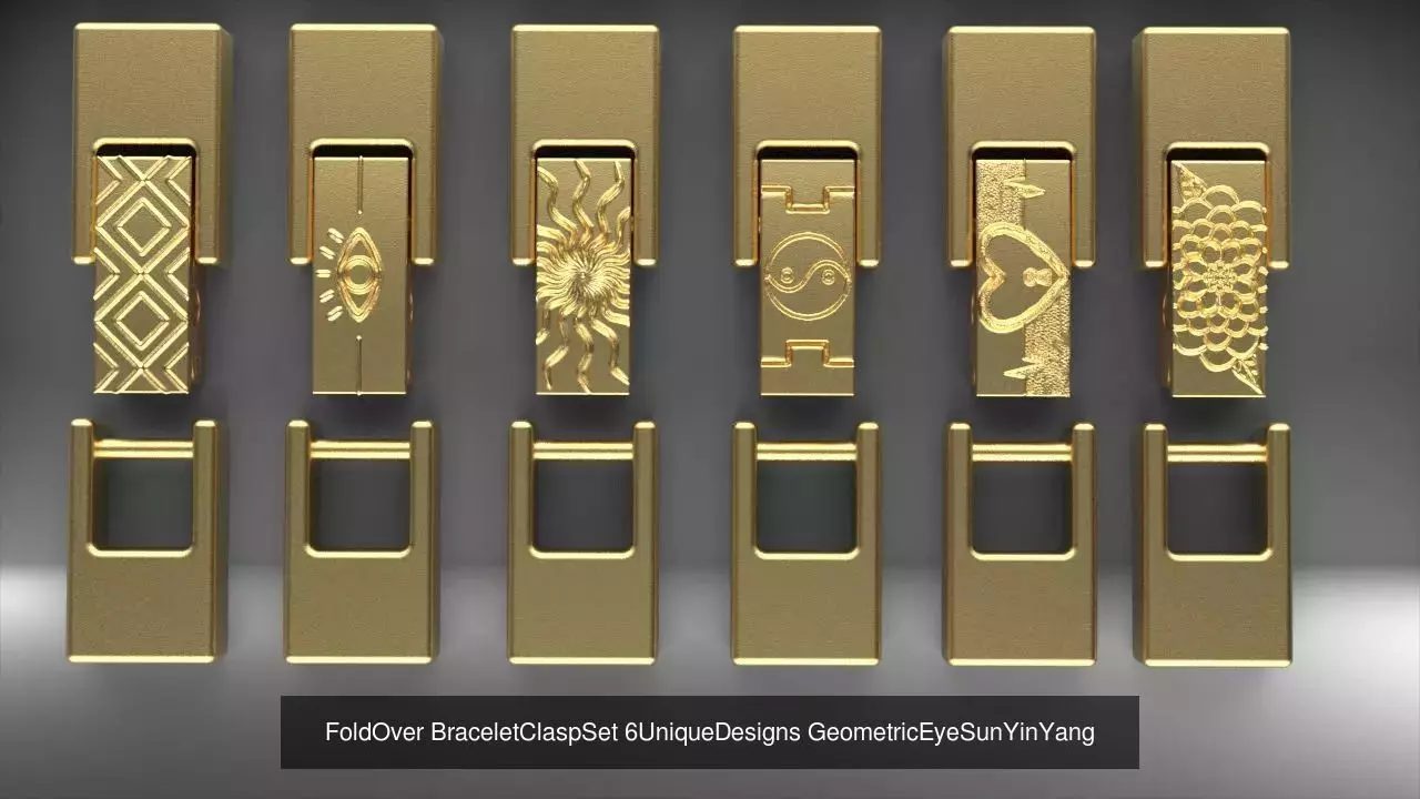 Unique Artistic Jewelry Clasps Collection 8 Customized Lock _4