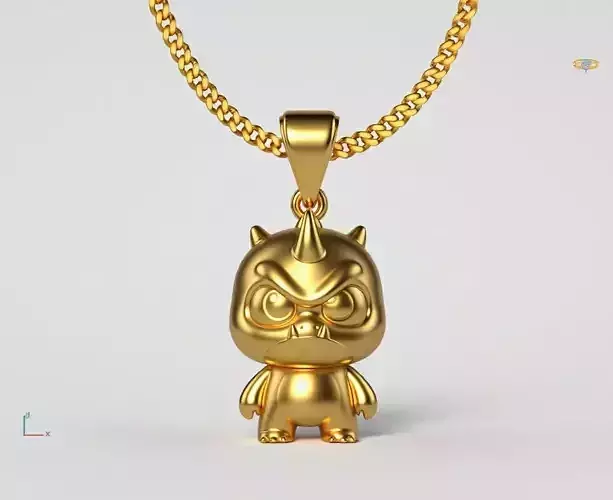 cute Alien pendant charms - one inch pendant