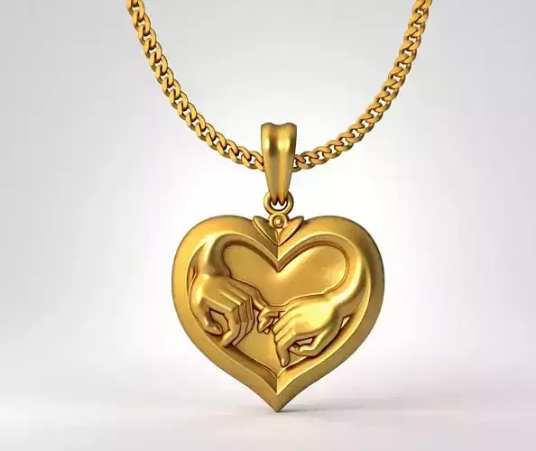 Promise Heart Pendant charms - one inch pendant