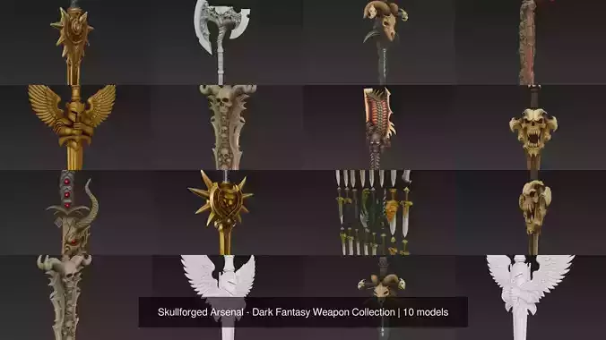Skullforged Arsenal - Dark Fantasy Weapon Collection 